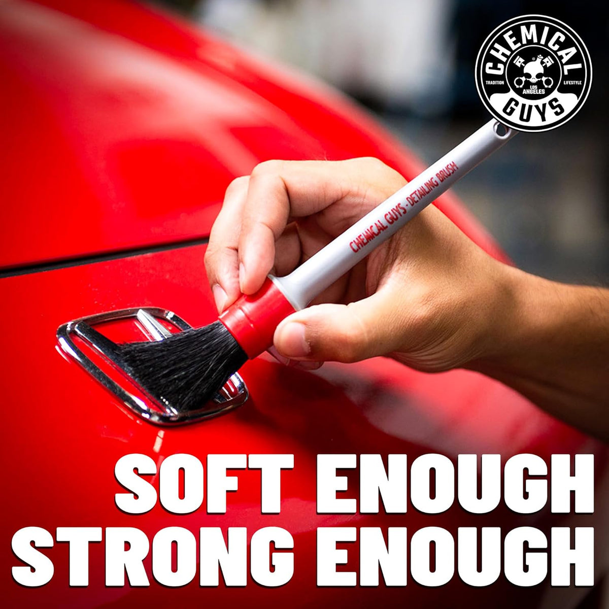 All in the Details Exterior Detailing Brushes - 3-Piece Soft Scratch-Free Brushes for Wheels, Bumpers, Grilles, Badging & Tight Exterior Gaps on Cars, Trucks, Suvs & More